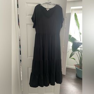 Black tiered UMGEE dress